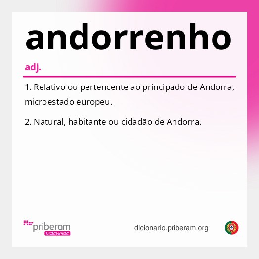 Significado de andorrenho