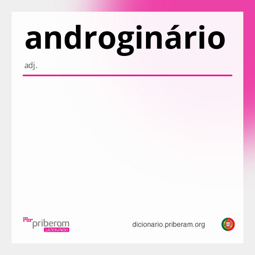 Significado de androginário