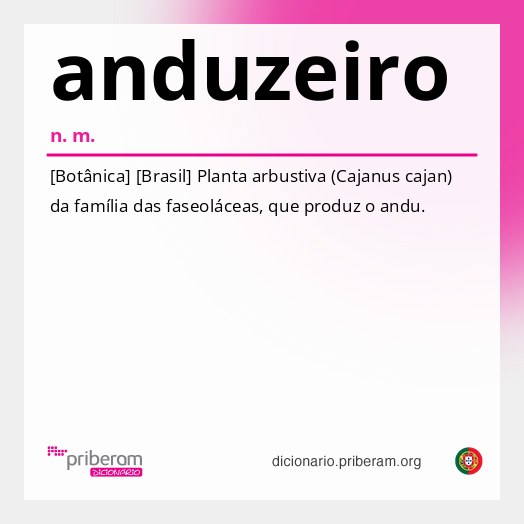 Significado de anduzeiro