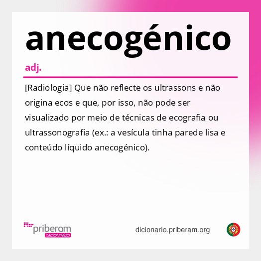 Significado de anecogénico