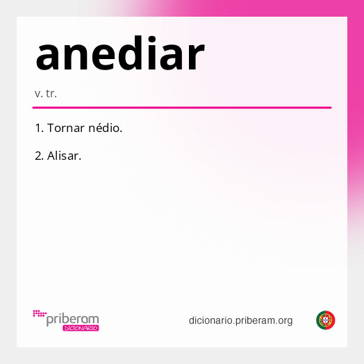 Significado de anediar