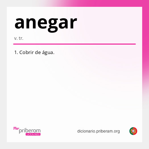 Significado de anegar
