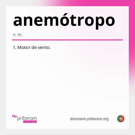 Significado de anemótropo
