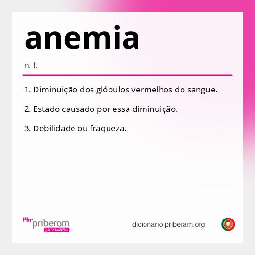 Significado de anemia