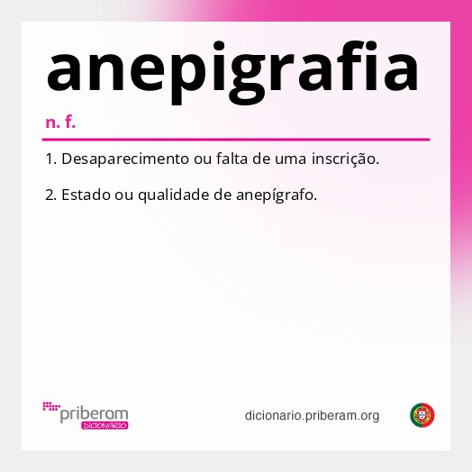 Significado de anepigrafia