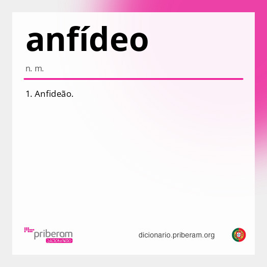 Significado de anfídeo