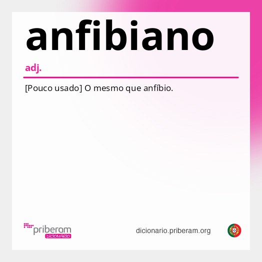 Significado de anfibiano