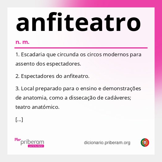 Significado de anfiteatro