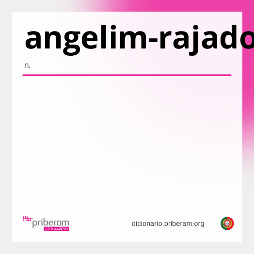 Significado de angelim-rajado