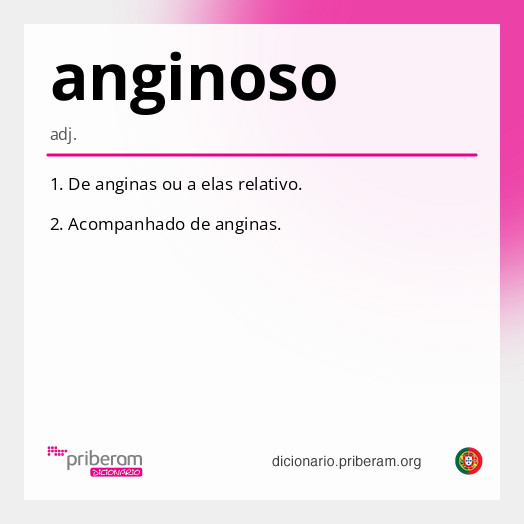 Significado de anginoso
