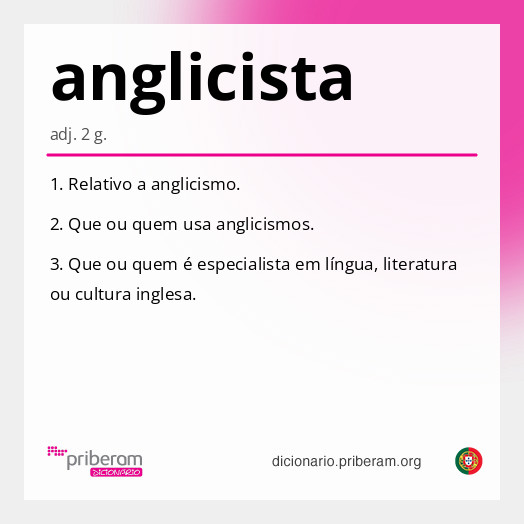Significado de anglicista