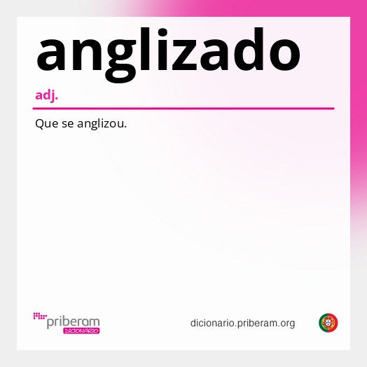 Significado de anglizado