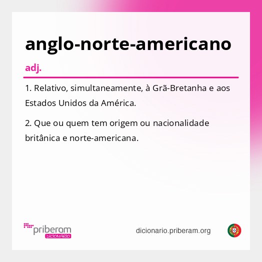 Significado de anglo-norte-americano