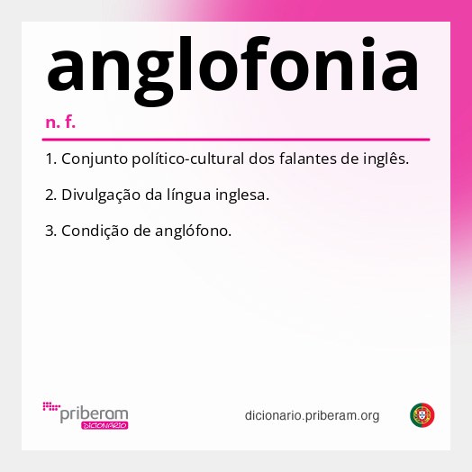 Significado de anglofonia