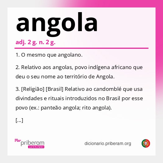 Significado de angola