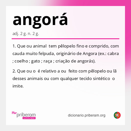 Significado de angorá
