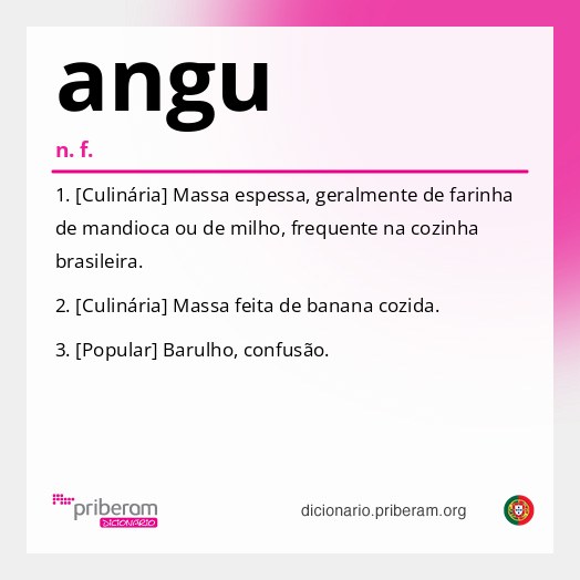 Significado de angu
