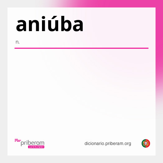 Significado de aniúba