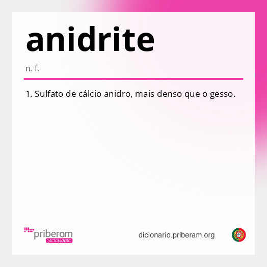 Significado de anidrite