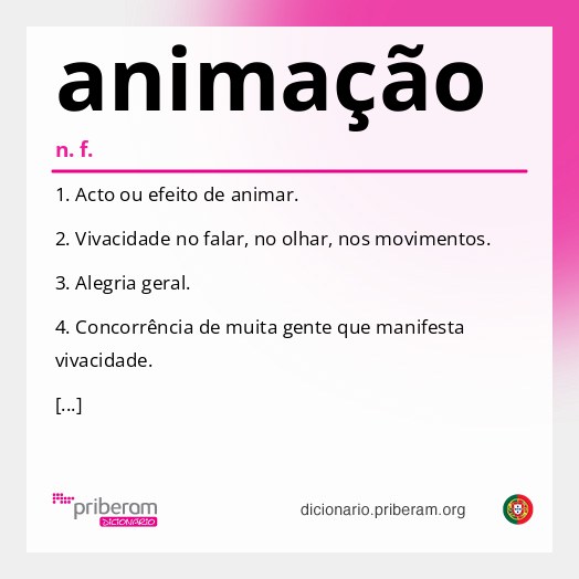 Significado de animação