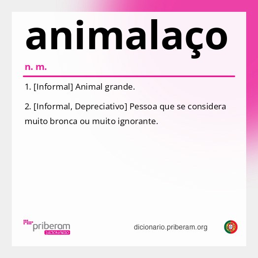 Significado de animalaço