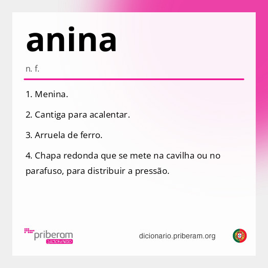 Significado de anina