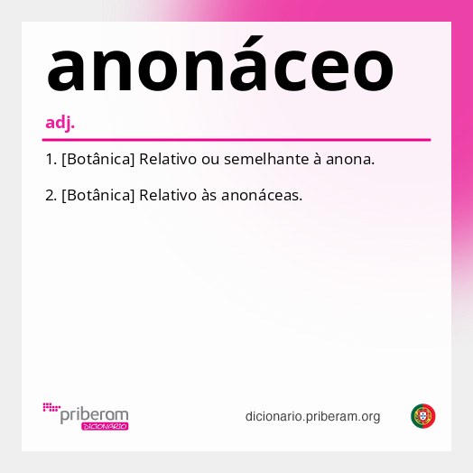 Significado de anonáceo