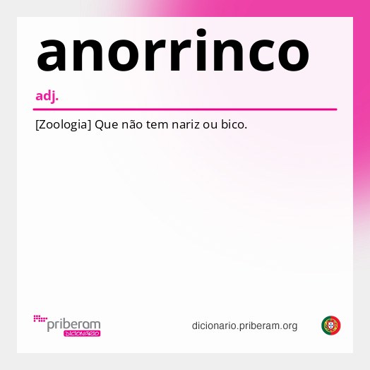 Significado de anorrinco