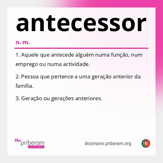 Significado de antecessor
