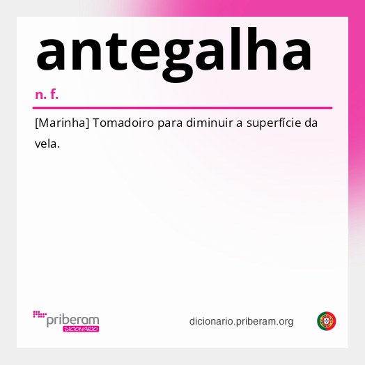 Significado de antegalha
