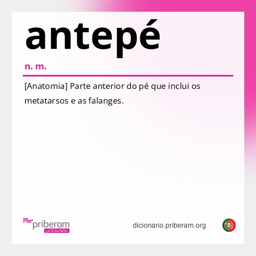Significado de antepé