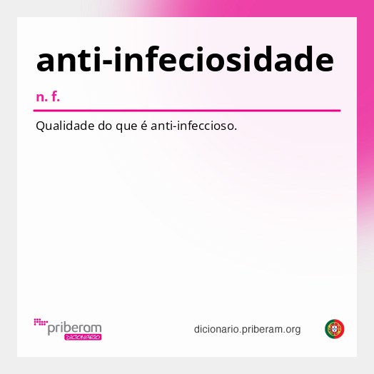Significado de anti-infeciosidade
