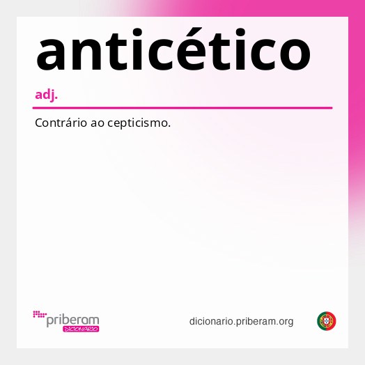 Significado de anticético