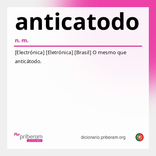 Significado de anticatodo