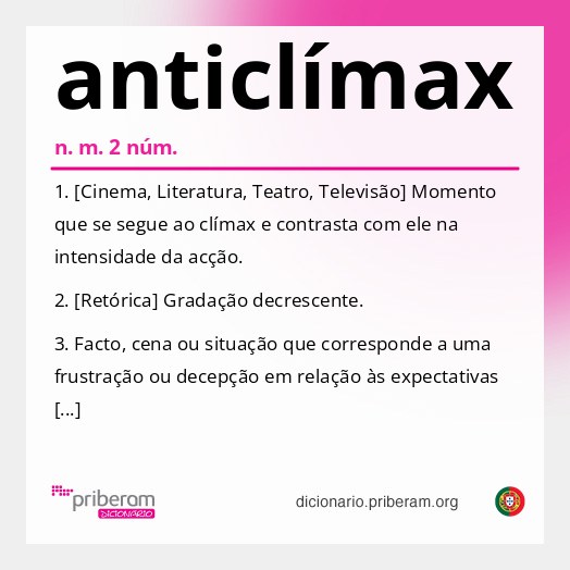 Significado de anticlímax