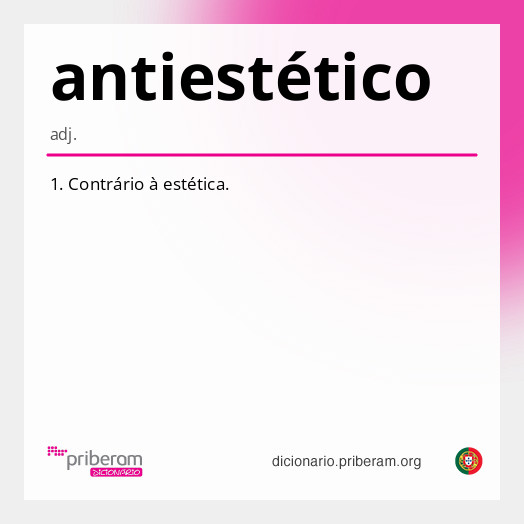 Significado de antiestético