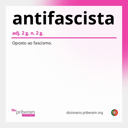 Significado de antifascista