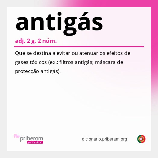 Significado de antigás