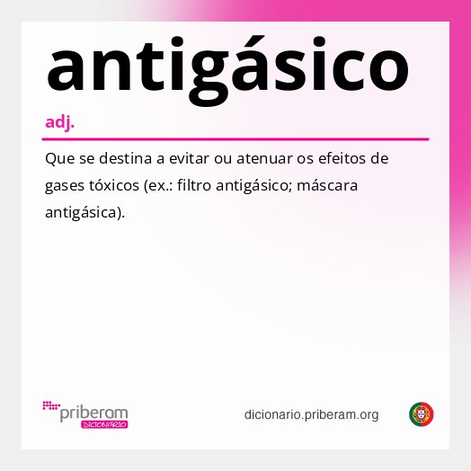 Significado de antigásico