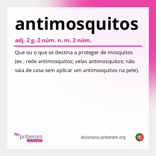 Significado de antimosquitos