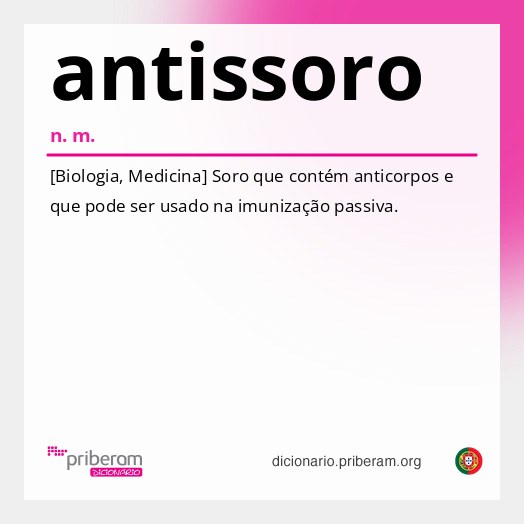 Significado de antissoro