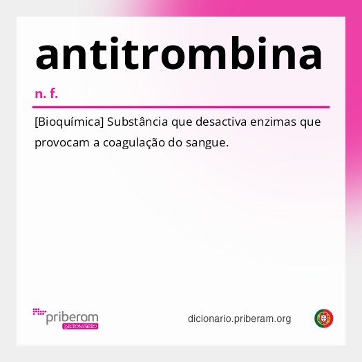 Significado de antitrombina