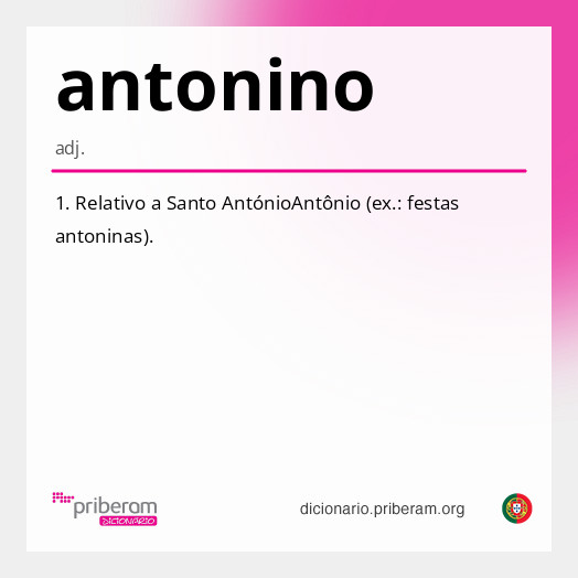 Significado de antonino