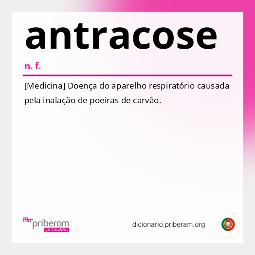 Significado de antracose