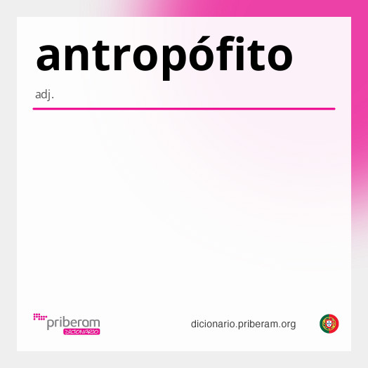 Significado de antropófito