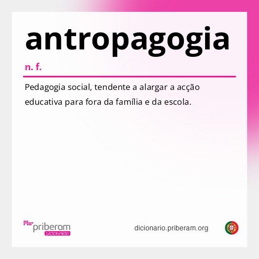 Significado de antropagogia
