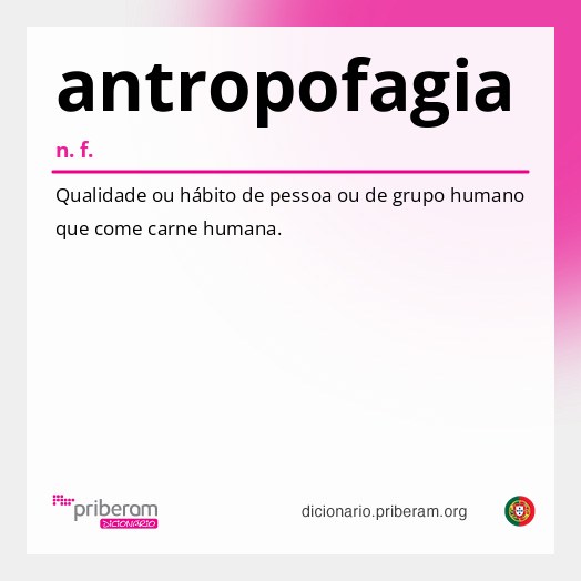 Significado de antropofagia