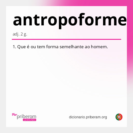 Significado de antropoforme