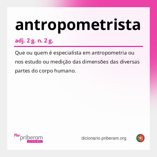 Significado de antropometrista