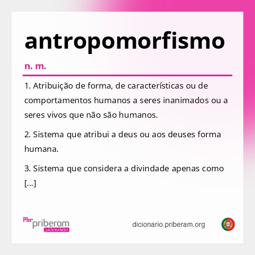 Significado de antropomorfismo